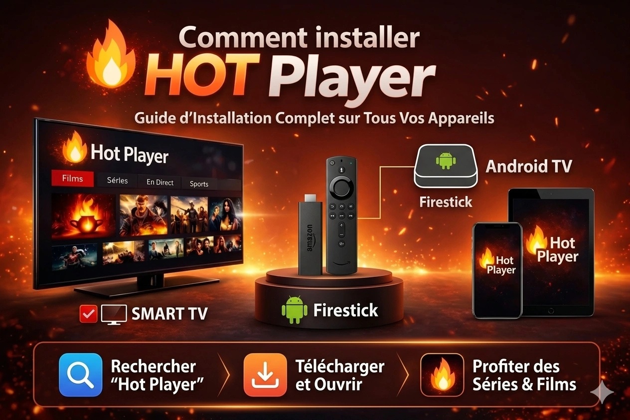 Comment installer Hot Player sur Smart TV Android et Firestick facilement en 2026