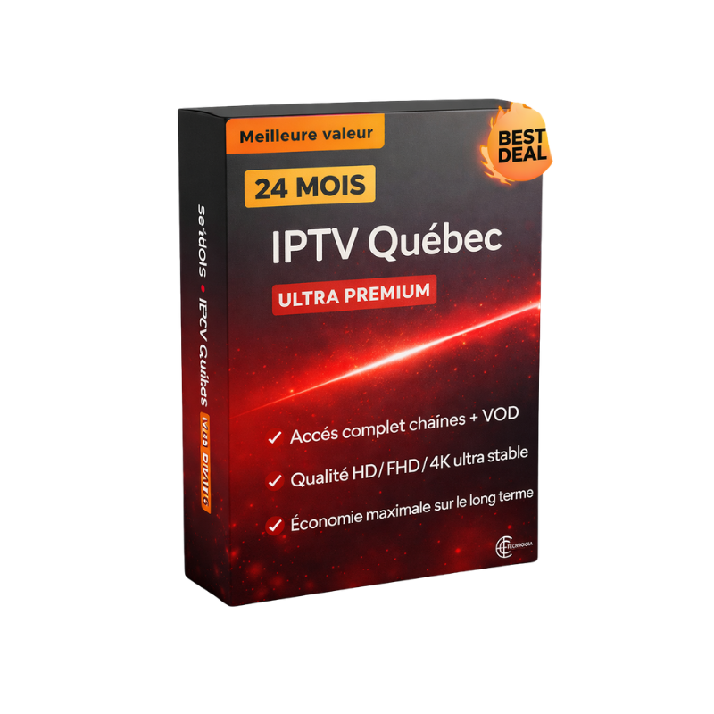 Abonnement IPTV Québec 24 Mois