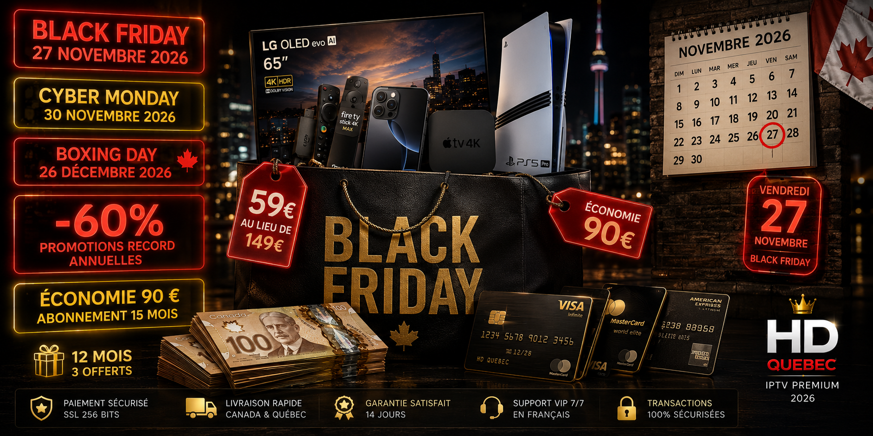 IPTV black friday Canada