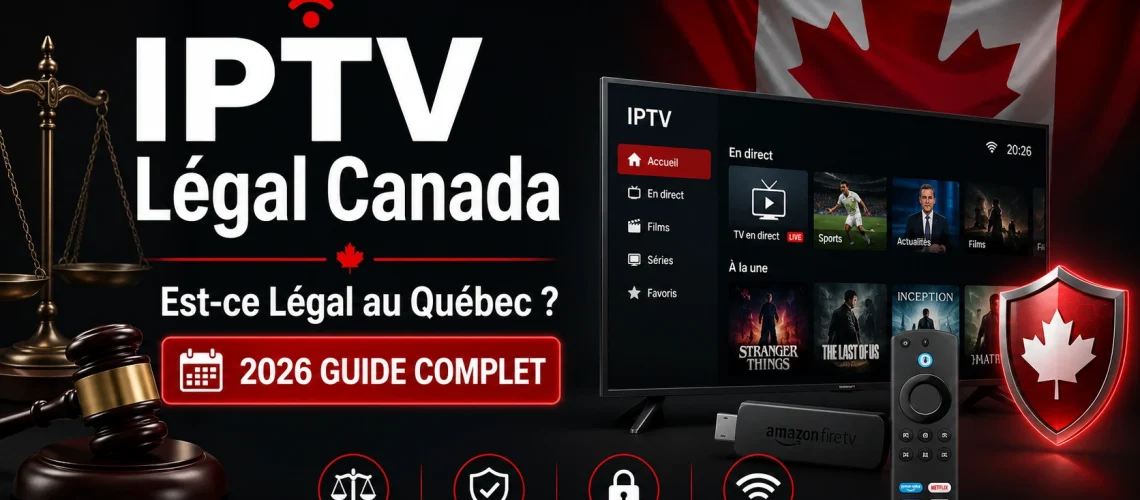 IPTV Legal Canada 2026 — Guide complet légalité IPTV Quebec